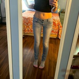 🩵Hollister Blue Skinny Jeans Faded Denim 9R🩵